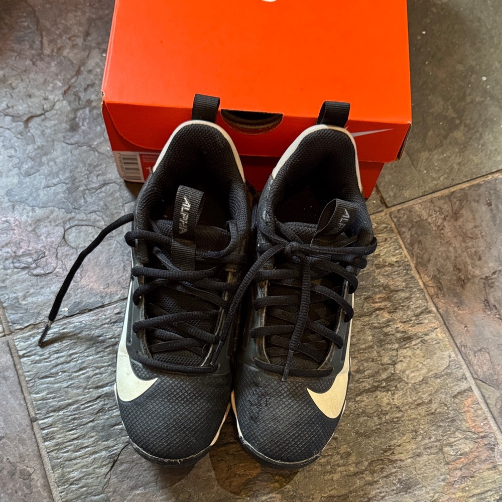 Nike Black and White Sports cleats